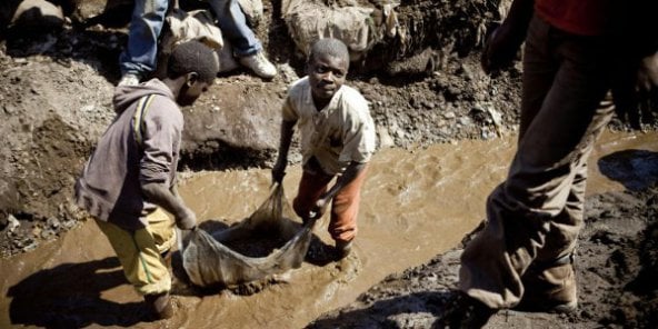 Children Working in the Mines in Congo