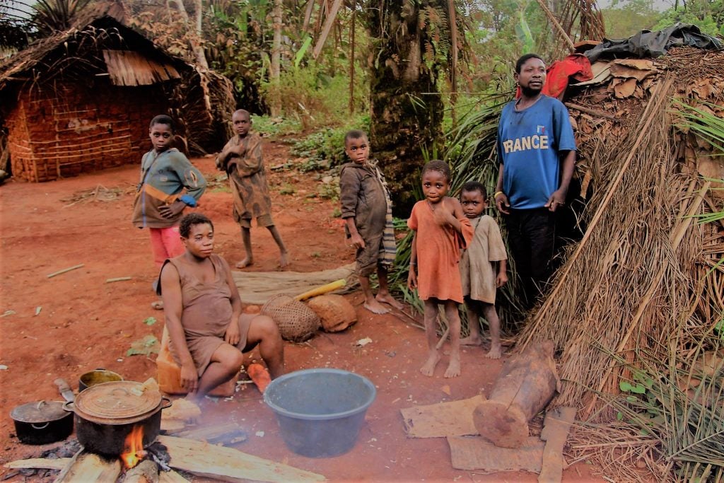 Baka families continue to live in abject poverty though surrounded by forest wealth Photo credit/Eugene Ndi