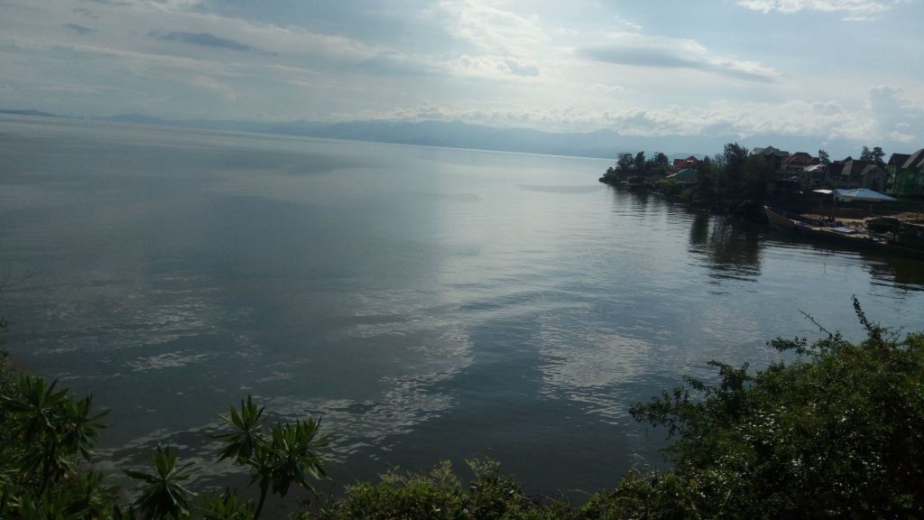 Vue du Lac Kivu à Goma en RDC 