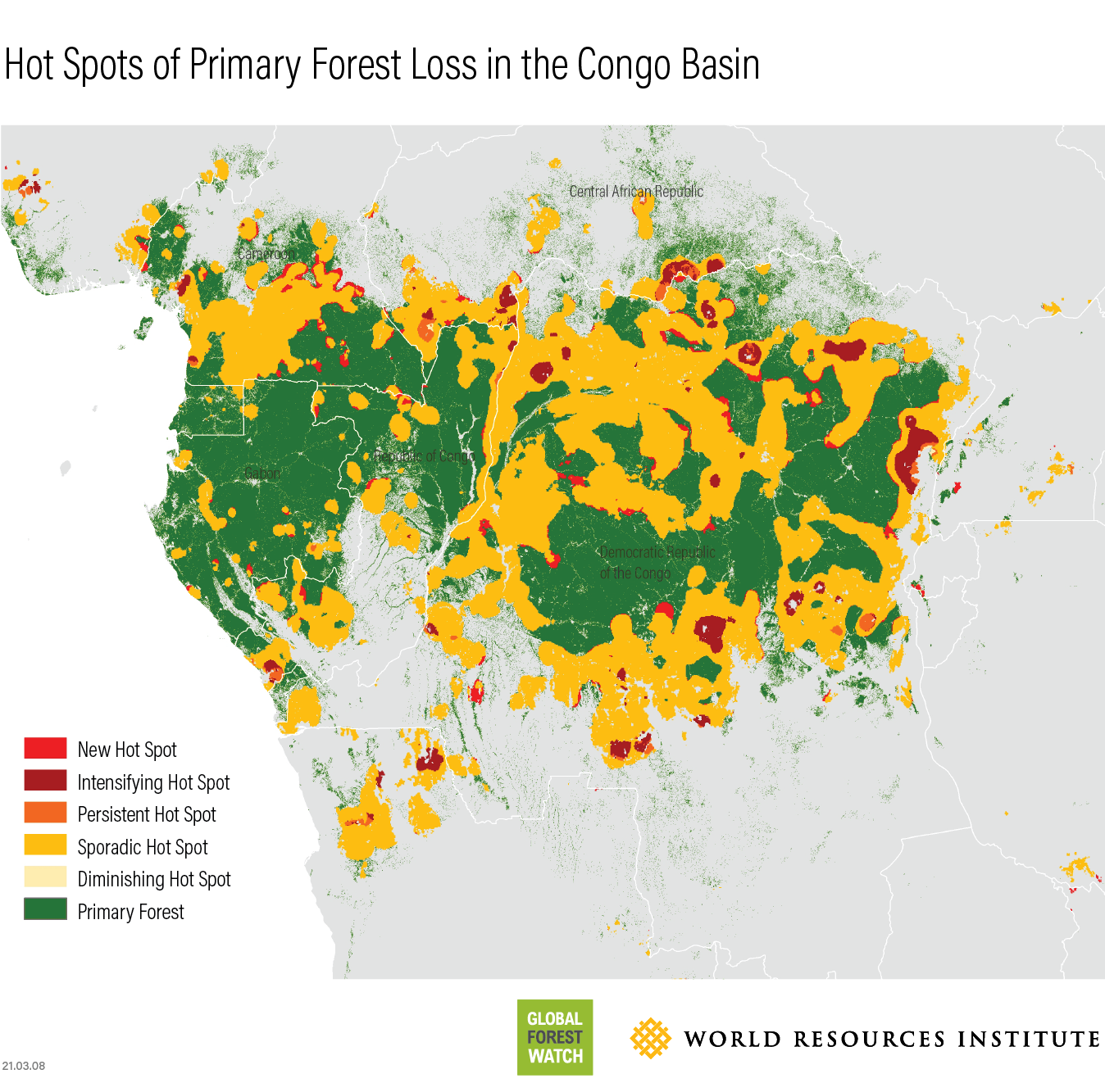 Primary Forest Loss in Congo Basin Escalates in 2020