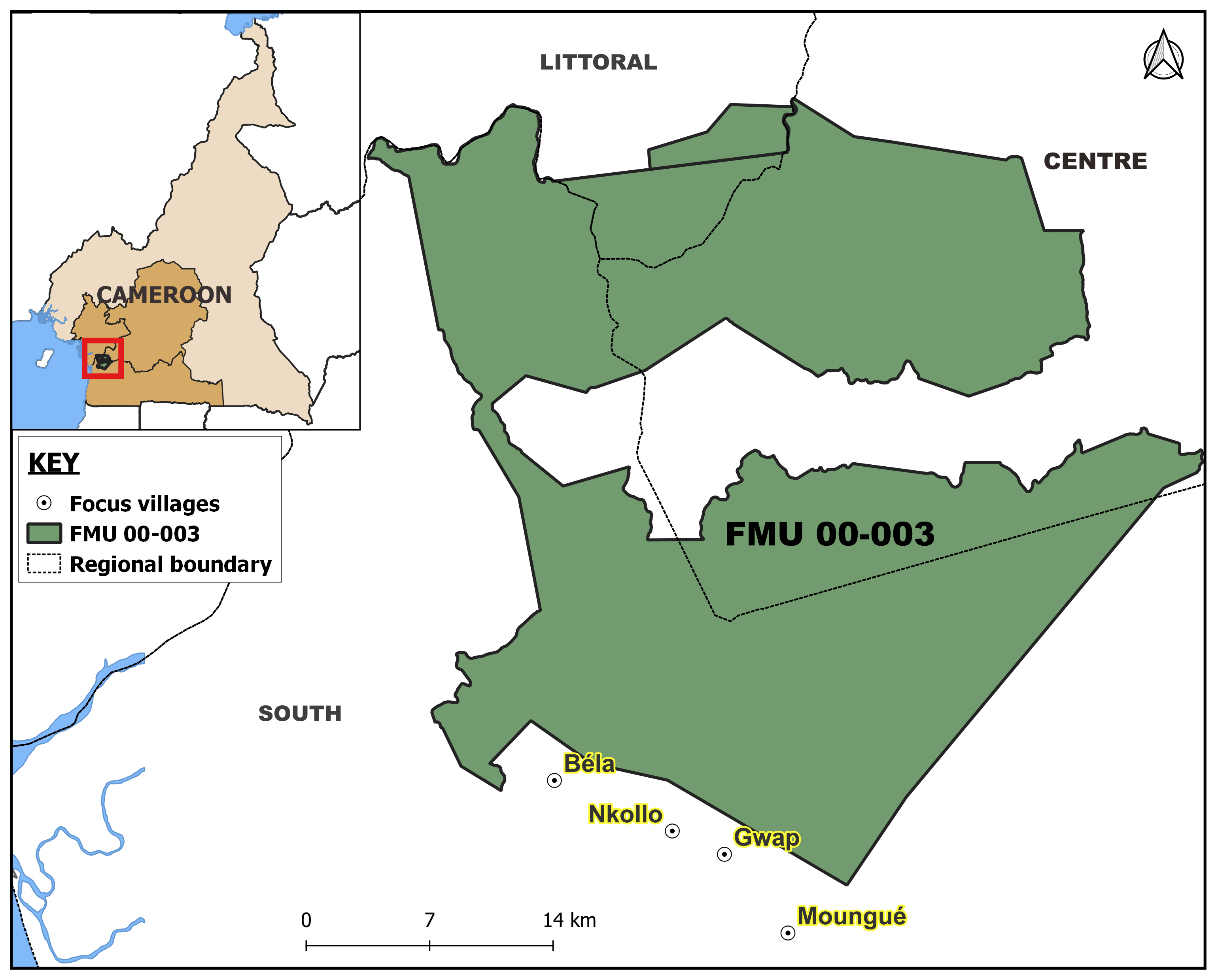 Locator map for the FMU 00-003. Map by InfoCongo